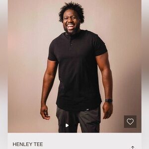 Black Henley Tee